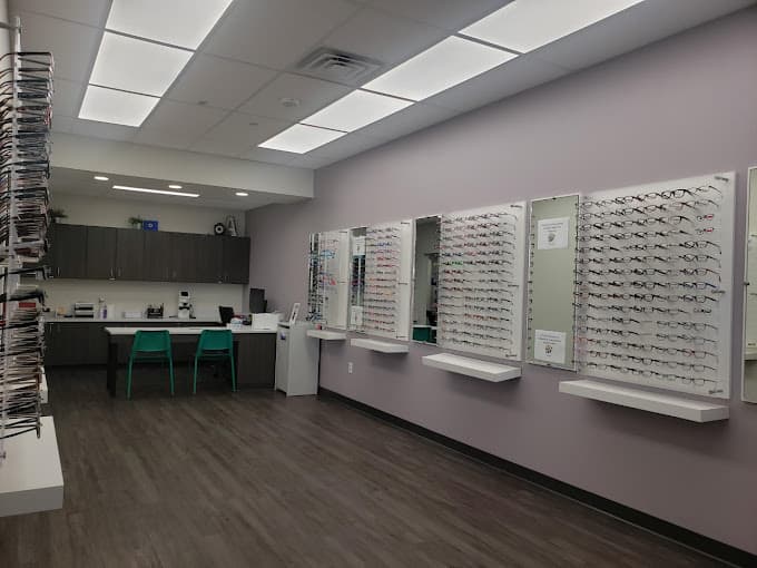 room displaying hundreds of glasses for kids